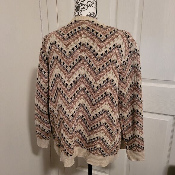 Freeway open‎ front Wrap cardigan Sweater wool blend - Picture 3 of 8